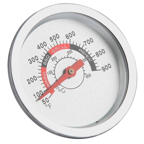 Suodoka Stainless Steel Barbecue BBQ Smoker Grill Thermometer Temperature Gauge 50-900 for Meat and Vegetables (2.4 inches / 6 cm Dial)