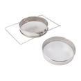 thumbnail image 1 of Suodoka Stainless Steel Honey Strainer, Double Sieve Mesh Filter Beekeeping Equipment Tools for Pure Honey Extraction (9.8 x 9.8 inches / 25 x 25 cm), Silver, 1 of 9