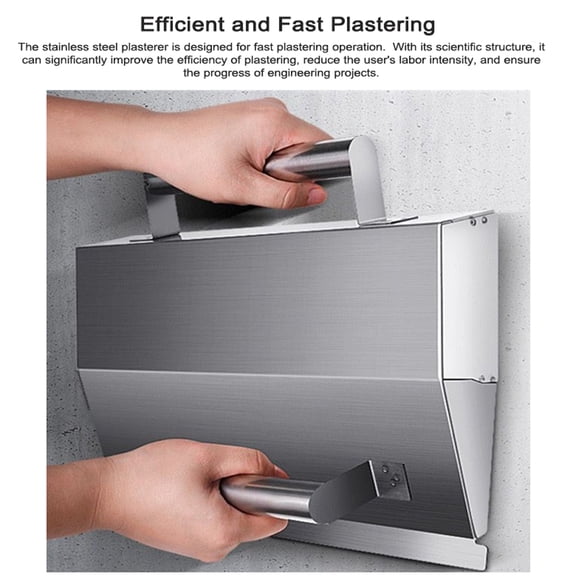 Suodoka Stainless Steel Plastering Trowel Heavy Duty Wall Finishing Tool Smooth Mortar Spreader for Masonry Concrete Drywall and Interior Renovation (13 inches / 33 cm)