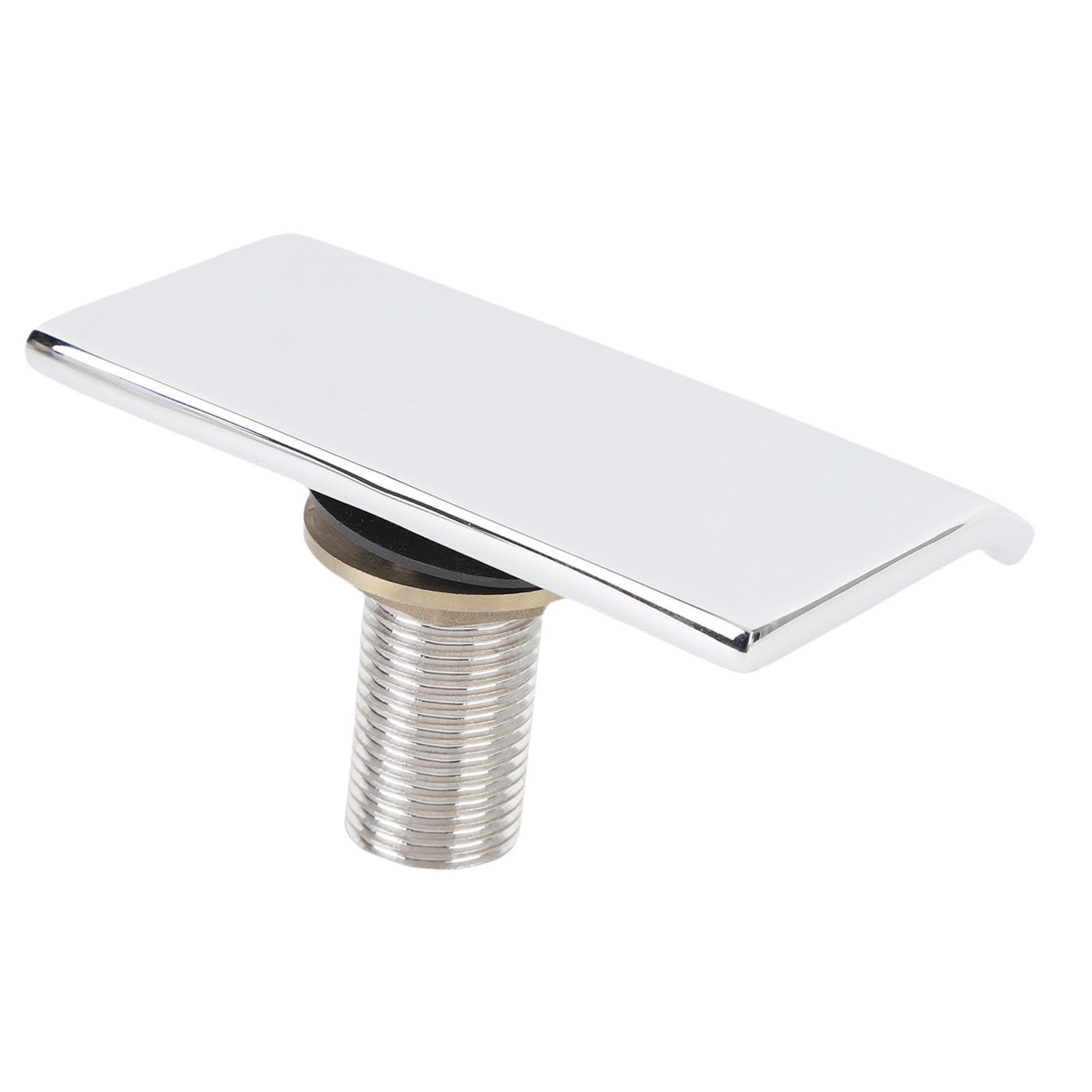 Suodoka Stainless Steel Waterfall Tub Spout G1/2 External Thread Wall Mounted Pool Bathtub Faucet Outlet Nozzle For SPA Swimming Pool Bathroom Upgrades, Silver Finish, 3.9 x 2.4 in / 10 x 6 cm