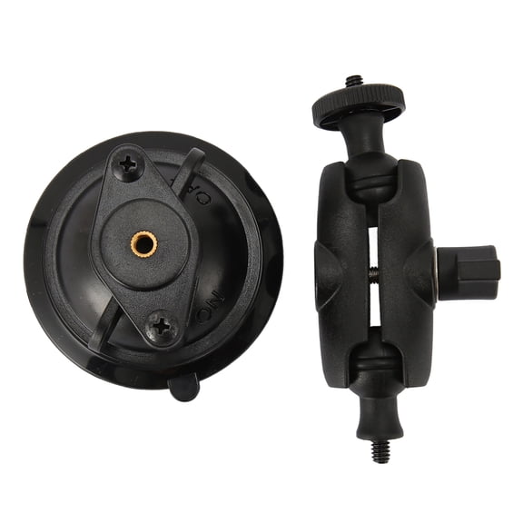 Suodoka Suction Cup Camera Holder with 1/4 Inch Thread, 360 Degree Rotation Car Windshield Dashboard Camera Mount Compatible with GoPro, Insta360, DJI Action, 3.4 inches / 86 mm Size