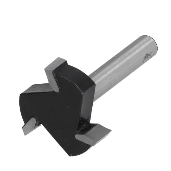 Suodoka Surfacing Router Bit 0.24 inches / 6mm Shank 3 Flute Tipped Slab Flattening CNC Woodworking Milling Cutter Wood Planing Bit Heavy Duty Tool Accessory