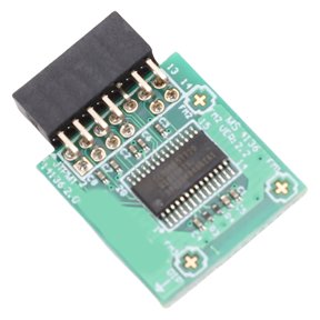 Suodoka TPM2.0 Encryption Security Module MS 4136 14 Pin Improved Security Fast Data Transfer Trusted Platform Module for Motherboards, Compact SPI PCB Board (0.98 x 0.79 inches / 25 x 20mm)