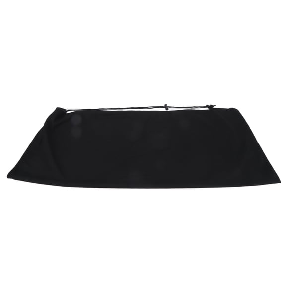 Suodoka Tennis Racket Storage Bag Thickened Flannel Cover Single Shoulder Lightweight Drawstring Pouch for 1-2 Racquets Space Saving Stain Resistant Black Portable Carrier (7.48 inches / 19 cm)