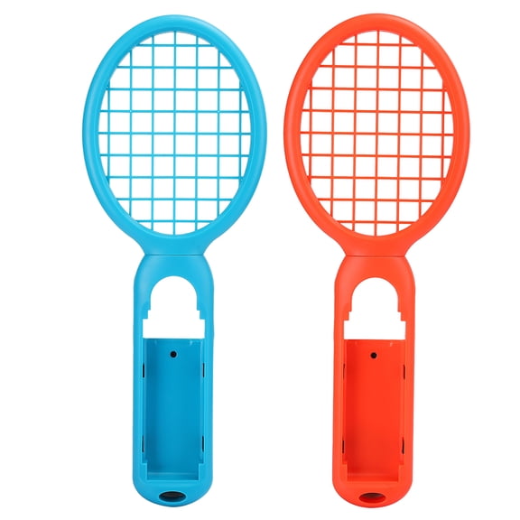 Suodoka Tennis Racquet Handle Motion Sensing Controller for Nintendo Switch Console Game Accessories, Red & Blue, 11.6 x 4.3 x 0.9 Inches / 29.5 x 11.0 x 2.2 cm, 1 Pair