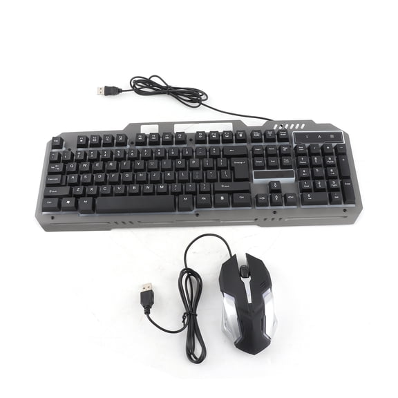 Suodoka Thunder Wolf TF-600 Keyboard and Mouse Set Metal Iron Plate Notebook Desktop Computer Office Game Keyboard Mouse