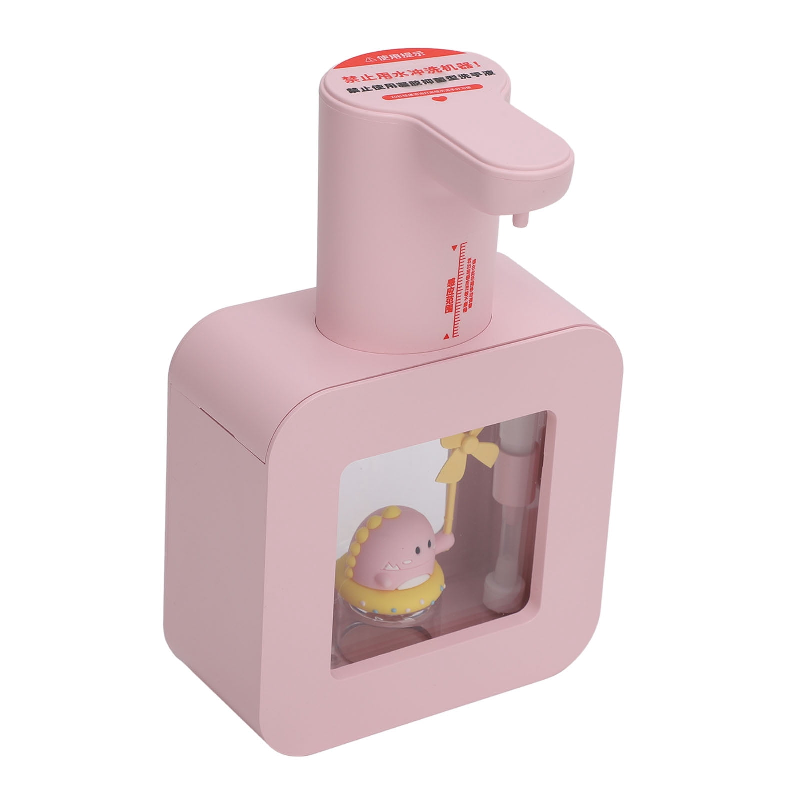 Suodoka Touchless Automatic Foaming Soap Dispenser Motion Sensor 3 Levels Adjustable Wall Mounted & Countertop 1200mAh Rechargeable Hand Washer for Kitchen Bathroom Hotel, Pink (8.27in / 21cm)
