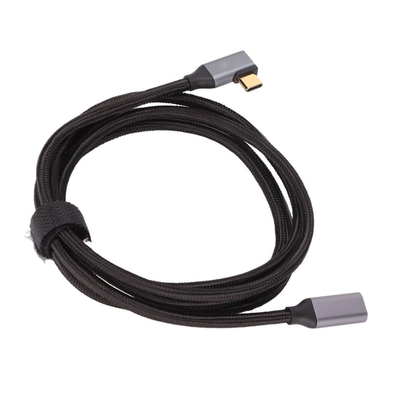 Suodoka Type C Extension Cord 10Gbps High Speed Right Angle Extender Cable for Tablets and Phones, 4K Resolution Support, 59.06 inches / 150 cm