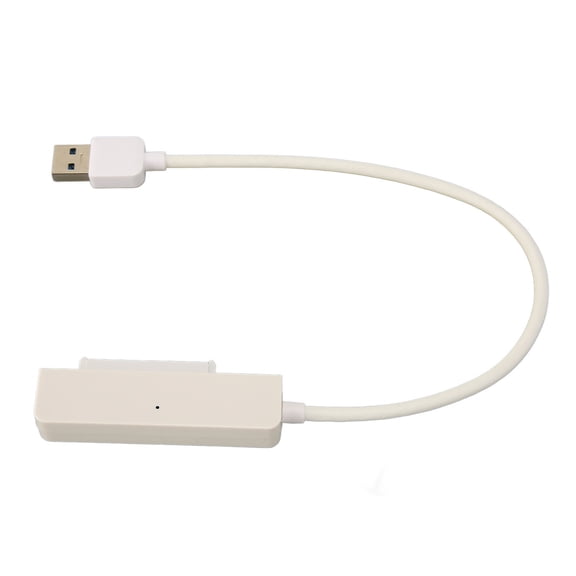 Suodoka USB 3.0 to SATA Converter Adapter Cable for 2.5 Inch HDD SSD Hard Drive, High Speed 5Gbps Transfer Rate, Plug and Play Support for Windows, Mac OS X, and Linux Systems (White)