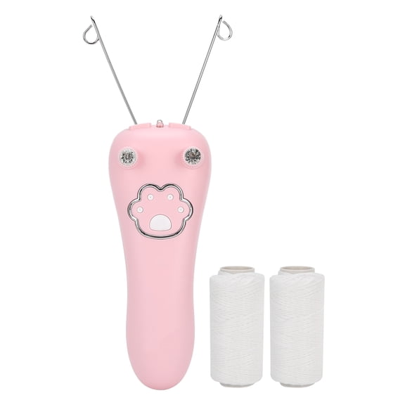 Suodoka USB Charging Electric Cotton Thread Epilator Facial Body Hair Removal Machine Device for Women, Smooth Skin Care Grooming Kit, Pink (9.45 inches / 24 cm)[cite: 1]