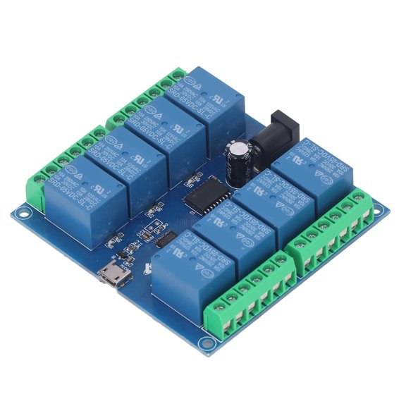 Suodoka USB Drive Free Relay Module 8 Channel 5V Stable Intelligent Control Relay Board for Mechatronics, Plug and Play Computer Smart Switch, 1 Pack