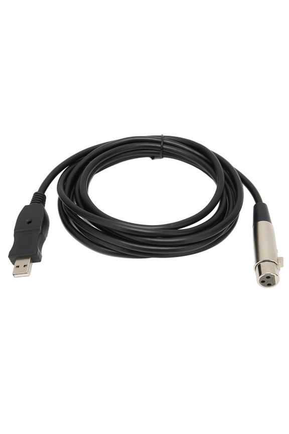 USB Microphone Cable Male to XLR Female Mic Link Converter Cord for Recording 9.8ft / 3m