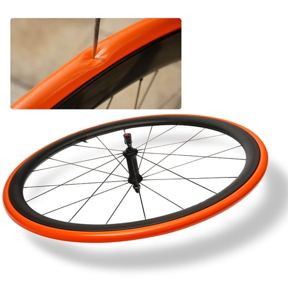 Suodoka Ultralight Bike Inner Tube 700c 18-32C Road MTB TPU Tire Tube 65mm Presta Valve Lightweight Puncture Resistant Cycling Accessory Orange (3.5 inches / 8.89 cm Package)