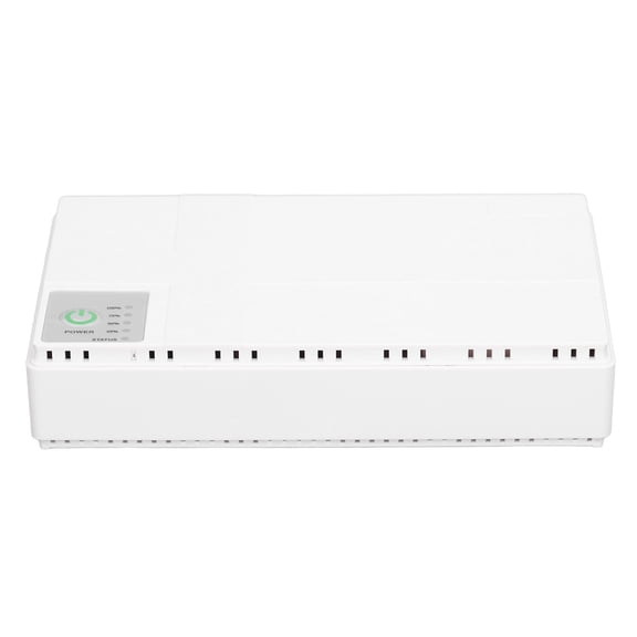 Suodoka Uninterruptible Power Supply 10400mAh 18W Mini UPS 5V 9V 12V Output for Camera Router Backup 85-265V EU Plug (7.09 inches / 18 cm)