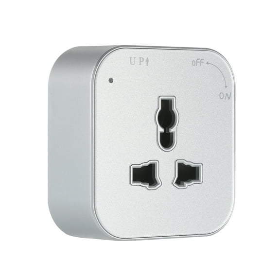 Suodoka Universal 3-Pin Track Sockets Power Track Socket Outlet Versatile Electric Mobile Track Socket Power Track Adapter Silver 2.75 inches / 7 cm High Quality Premium Essential Material