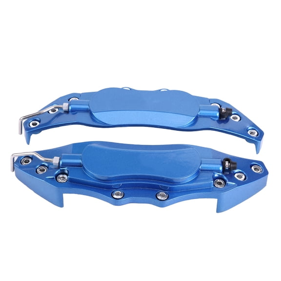 Suodoka Universal Aluminum Brake Caliper Protector Cover Set, 2 Pieces, Medium 11.8 in / 30 cm Rustproof Replacement Accessory for Car Wheel Hubs 16-17 Inches, Vibrant Blue Finish