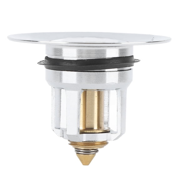 Suodoka Universal Bathroom Sink Stopper Brass Spring Core Drain Plug Deodorant Sealing Cap Anti-Clogging Hair Catcher for 1.32 to 2.36 in / 33.5 - 60 mm Holes