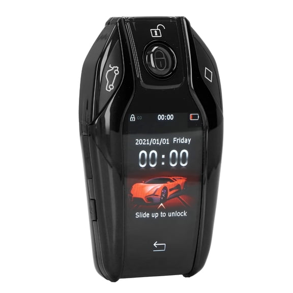Suodoka Universal TK800+ LCD Touch Screen Smart Key Remote Keyless Entry for All Start Stop Engine Button Models Black Modification Accessory Built In Battery