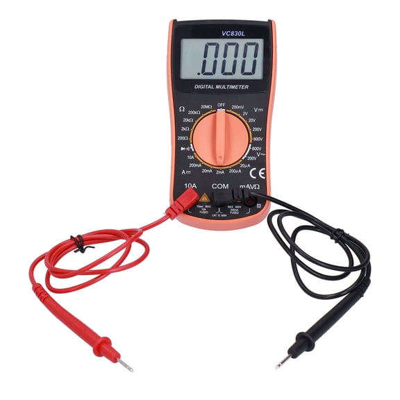 Suodoka VC830L Portable Mini Precise Digital Universal Multimeter with Buzzer, 6.30 inches / 16.0 cm