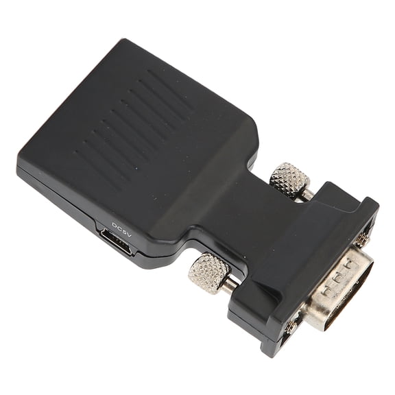 Suodoka VGA Male to HD Multimedia Interface Female HD Converter Audio Adapter for Computers Laptops Projectors Cable Connector Plug and Play, 4.72 inches / 12 cm Length, Black