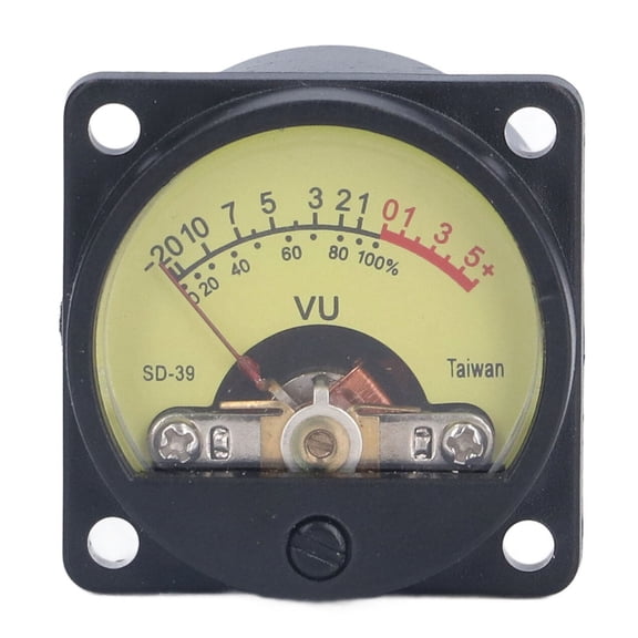 Suodoka VU Meter Vibration Static Proof Amplifier Volume Level Meter with Backlight for Recording Studio Home Speaker 50mA 12V, 1 Pack