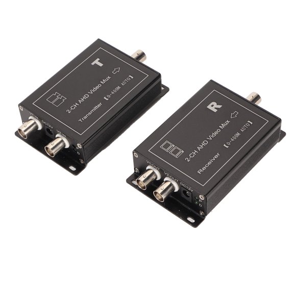 Suodoka Video Multiplexer 2 Channel 400m Transmission Distance Iron Shell Support AHD CVBS Plug and Play Hot Swap Camera Receiver Transmitter Kit 1080P