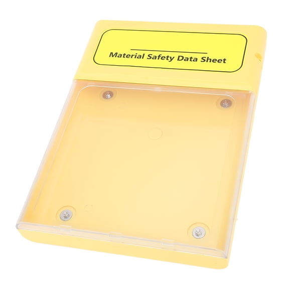 Suodoka Visual Document Storage Box Dust and Water Proof MSDS Magnetic Industrial Clear File Box for Manuals and Safety Data Sheets Organizer Project Case (14.17 inches / 36 cm)