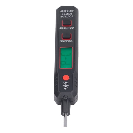 Suodoka Voltage Tester NCV Volt Test Pen 12V-300V LCD Display Alarm Detector Built-in Flashlight for Circuit Maintenance Cable Breakpoint Finder (6.3 inches / 16 cm Length)