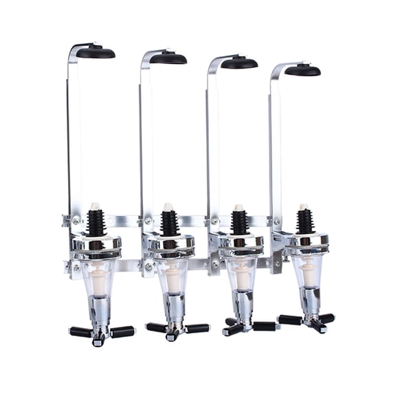 Suodoka Wall Mounted 4 Bottle Wine Liquor Drink Dispenser Home Bar Drink Butler