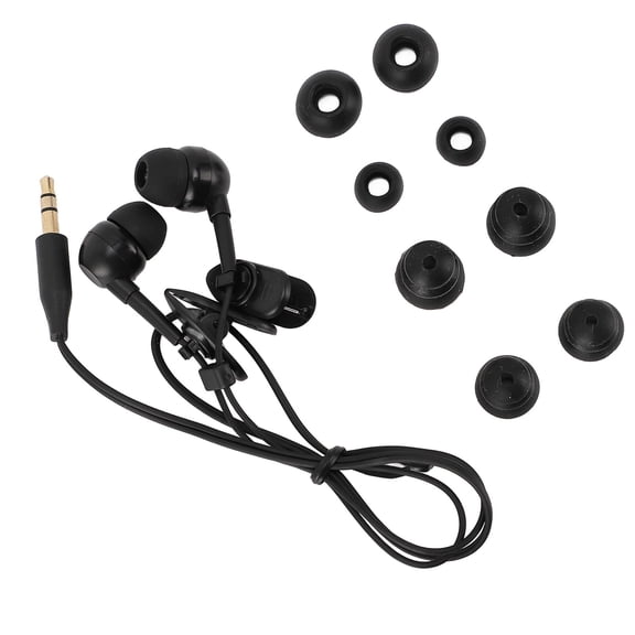 Suodoka Waterproof Earphone 15.75 inches / 40cm Short Cord 3.5mm Plug IP68 In-Ear Earbuds with 8 Eartips Wired Swimming Headphones for Underwater Sports Snorkeling