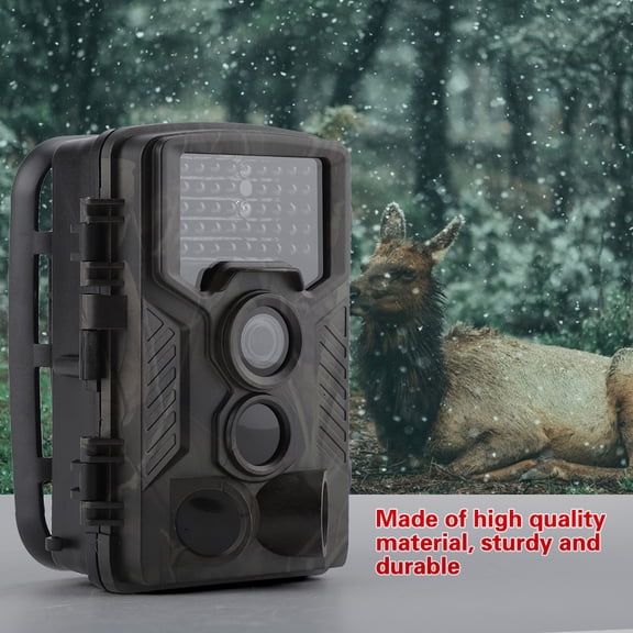 Suodoka Waterproof Trail IR Camera 1080P 12MP HD Wildlife Game Hunting Cam with 42PCS 850NM IR LEDs, 65ft / 20m Night Vision, IP56 Weatherproof, 120 Degree Wide Angle Detection, Camouflage Finish