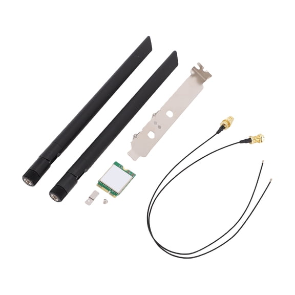 Suodoka WiFi 7 Wireless Network Card M.2 Adapter, Bluetooth 5.4, Tri-Band 6G/5G/2.4G PC Wireless Card for Desktop, Supports Windows 10/11, 9.84 inches / 25 cm Length