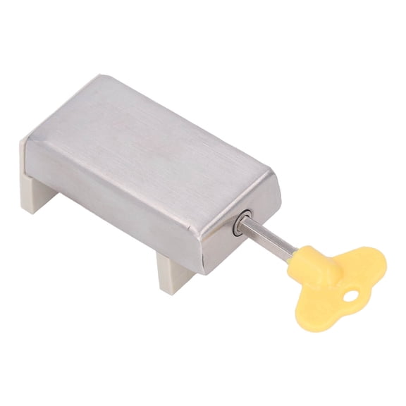 Suodoka Window Locks Security Moveable Sliding Door Window Lock with 1 Key for Child Safety Home and Office, Silver, 2.7 in / 68 mm