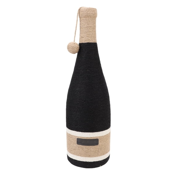 Suodoka Wine Bottle Cat Scratcher Multifunctional Hemp Rope Wrapped Pet Claw Scratching Post Cat Entertainment Toy for Home with Suction Cup Mount, 23.6 Inches Tall, Protects Furniture, Easy Assembly