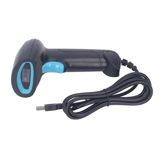 Suodoka Wired Barcode Scanner High Accuracy Quick Response Smart Voice QR Code Reader for Inventory Supermarket Warehouse Dual Unit 10 inches / 25.4 cm Efficiency