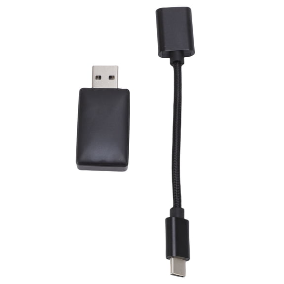 Suodoka Wireless Carplay Adapter for Android Auto 2 in 1 WiFi 6 Bluetooth Wired to Wireless Converter USB to Type C Connection Included 6.3 inches / 16 cm Fast Transmission Plug and Play Design