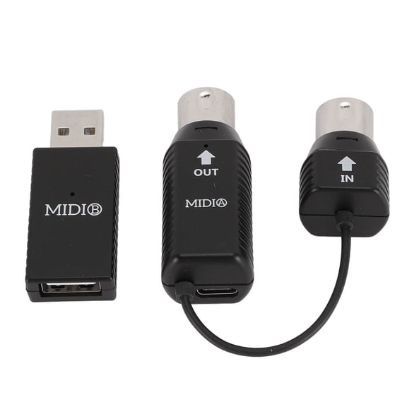 Suodoka Wireless MIDI Adapter Professional MIDI to USB Controller for Digital Piano Keyboard OS X Win XP[cite: 1]