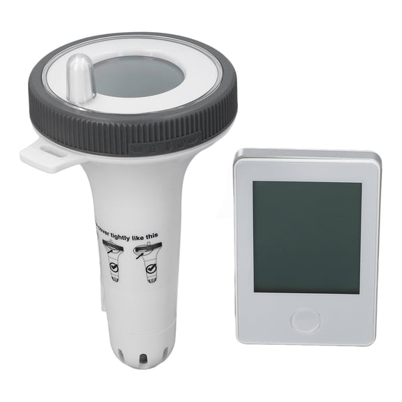 Suodoka Wireless Solar Pool Temperature Meter with High Accuracy IPX8 Waterproof LCD Display, Digital Floating Thermometer for Swimming Pools and Hot Tubs (5.91 inches / 15 cm)