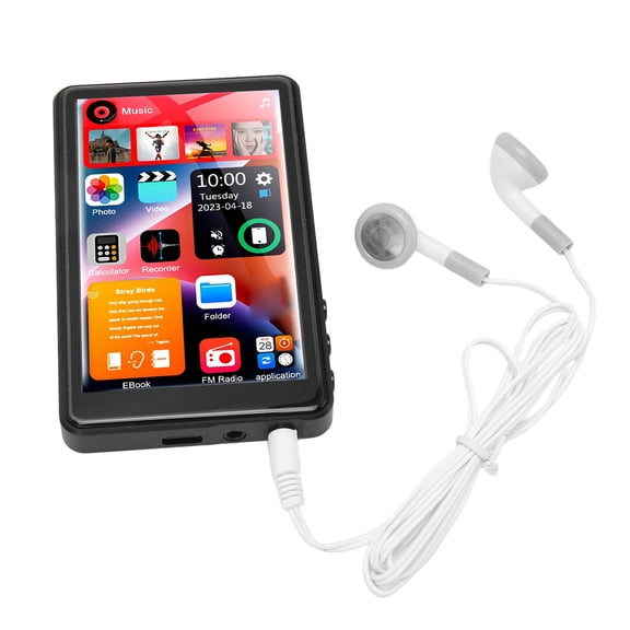 Suodoka X20 4.0 Inch/10.16 cm MP3 Music Player Full Touch Screen HiFi Sound Bluetooth 5.0 Digital Audio Player 16GB Expandable to 256GB Built-in Speaker FM Radio Voice Recorder E-Book Black