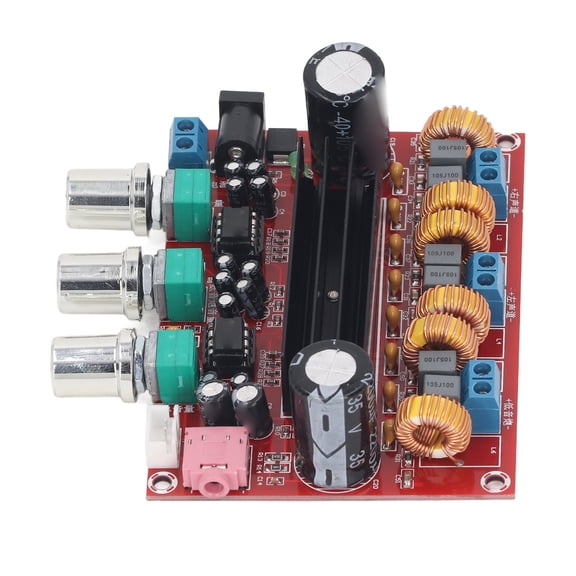 Suodoka XH-M139 2.1 Channel 2x50W + 100W Heavy Bass Subwoofer DC 12V-24V Digital Audio Power Amplifier Board Module for Home Theater Audio Sound System Upgrade DIY Speaker Modifications