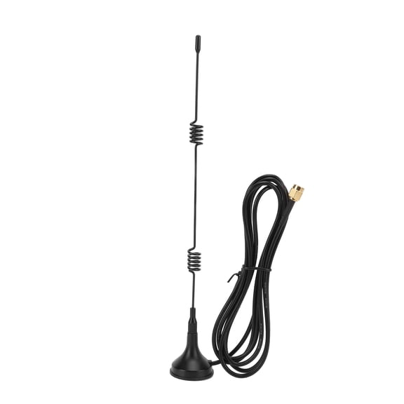 Suodoka XP-2.4G-001 2.4G Suction Cup Antenna with Magnetic Base, High Gain 8dBi WiFi Omnidirectional Spring Extension Wireless Antenna with 4.9ft / 1.5m RG174 Cable SMA Male Interface