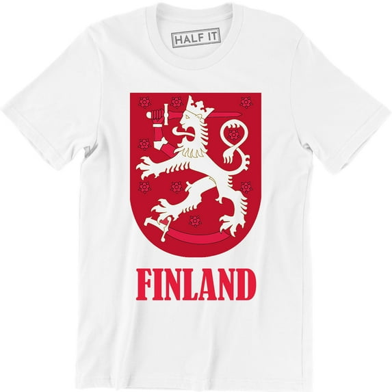 Suomi Finland Crest Men's Finnish Flag, Republic Of Finland T-Shirt