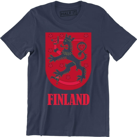 Suomi Finland Crest Men's Finnish Flag, Republic Of Finland T-Shirt
