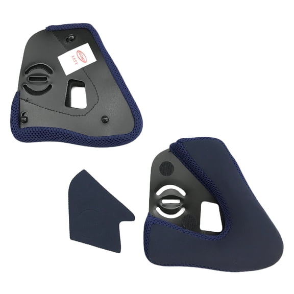 Suomy D20 Helmet Cheek Pads Black LG