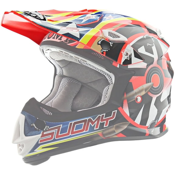 Suomy Jump Helmet Visor/Peak Shots Orange