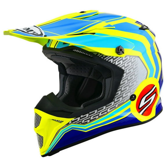Suomy MX Speed Pro Forward MX Offroad Helmet Blue/Yellow SM