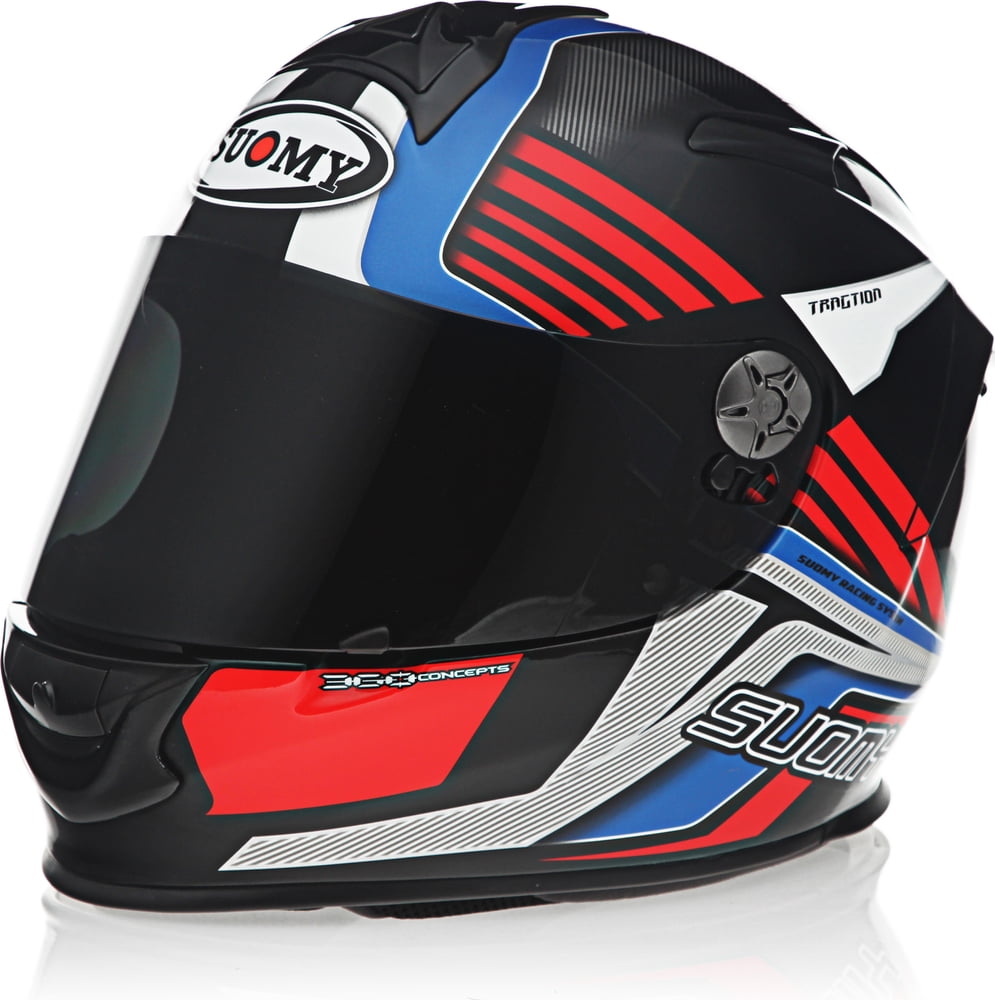 Suomy SR-Sport Attraction Motorcycle Helmet Blue/Red XL