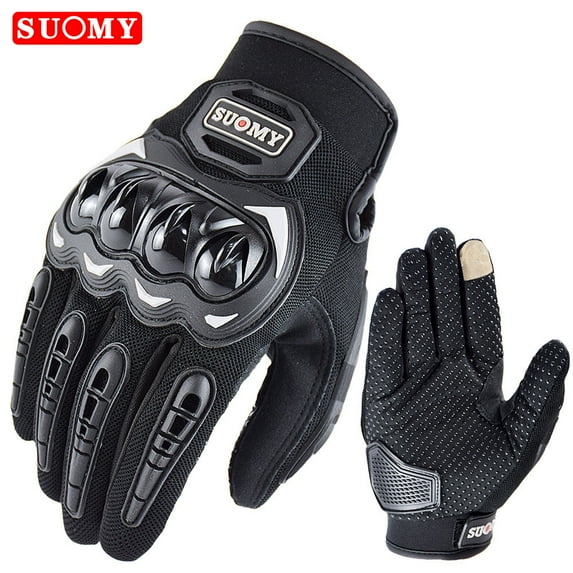 Suomy Summer Breathable Full Finger Motorcycle Gloves Wear-resistant Touch Screen Moto Biker Gloves Motocross Racing Luvas Moto