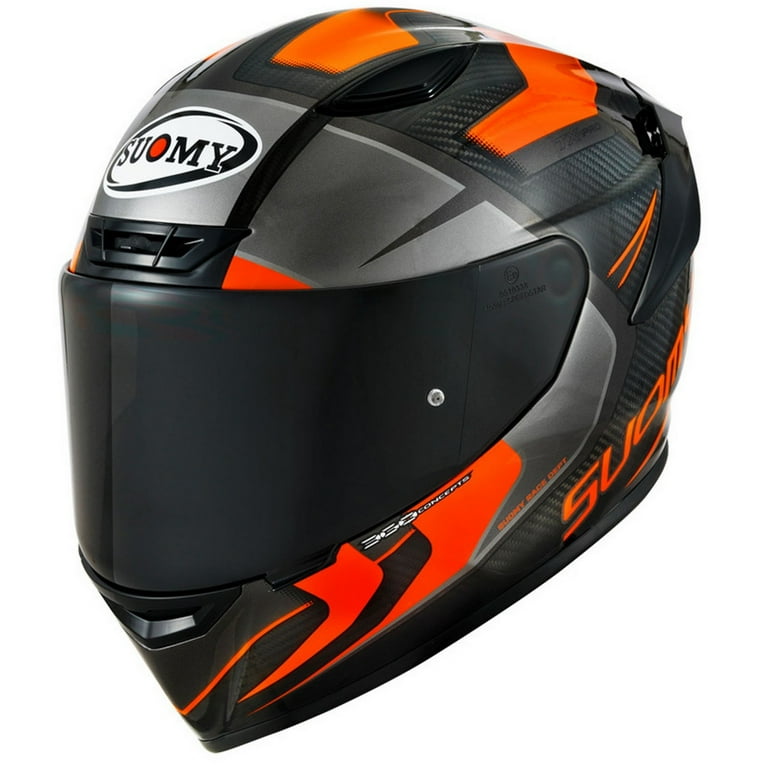 Suomy TX Pro Carbon Advanced Motorcycle Helmet Orange XS Walmart