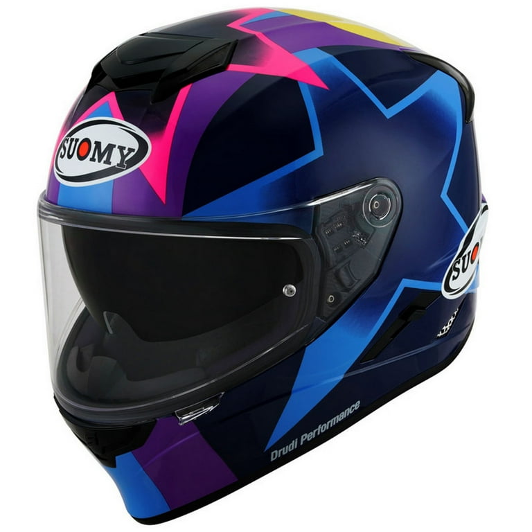 Suomy Track 1 Bastianini Replica Motorcycle Helmet Purple XS